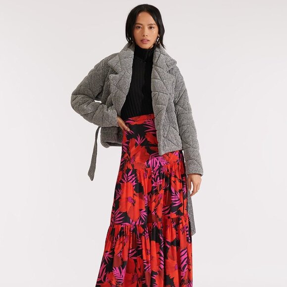 VERONICA BEARD Marshal Metallic Quilted Coat - Picture 10 of 17